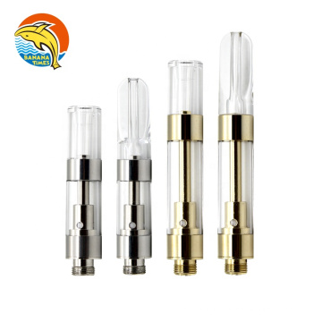 UK warehouse Press-in round tip ceramic coil empty 0.5ml cbd vape cartridge C10 1ml lead free cartridge 510 cbd oil